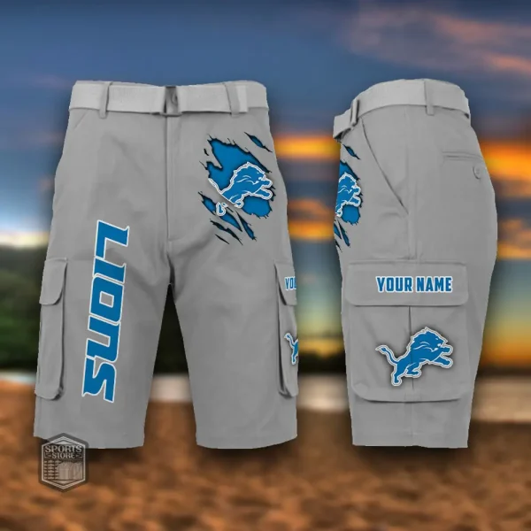 Detroit Lions Men's Outdoor Sport Pants PURMC050 - Image 6
