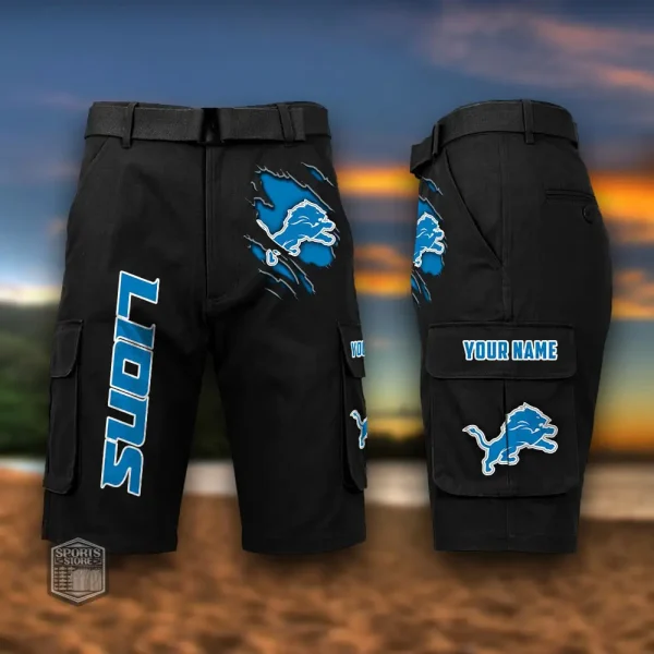 Detroit Lions Men's Outdoor Sport Pants PURMC050 - Image 8