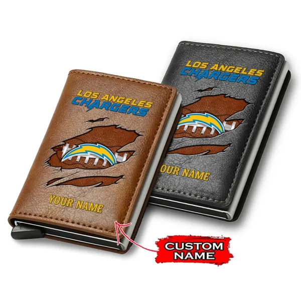 Los Angeles Chargers Credit Card Holder Leather Wallet SPTCHLW174