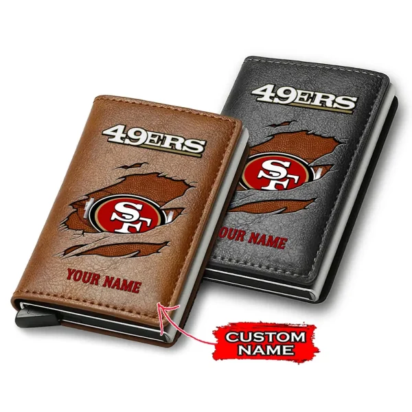 San Francisco 49ers Credit Card Holder Leather Wallet SPTCHLW184
