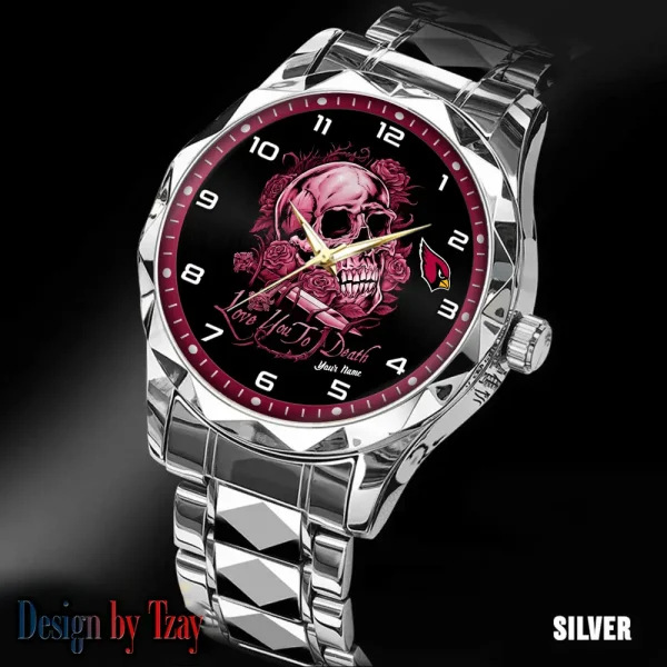 Arizona Cardinals Luxury Automatic Stainless Steel Business Waterproof Watches For Men's 2025 SPTDMW867 - Image 3