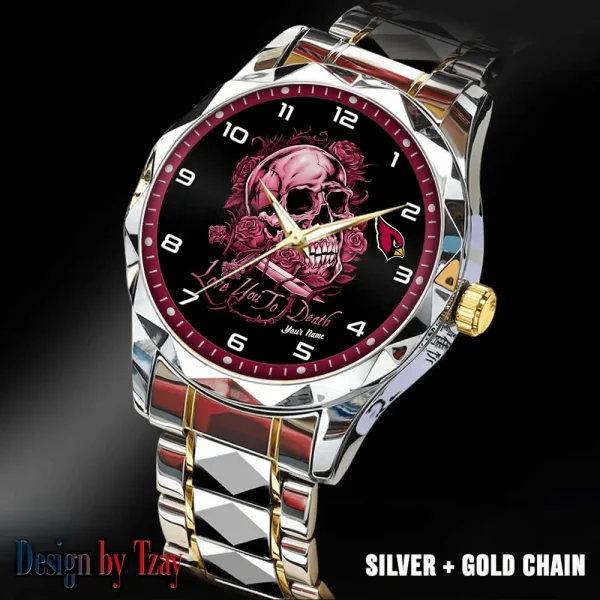 Arizona Cardinals Luxury Automatic Stainless Steel Business Waterproof Watches For Men's 2025 SPTDMW867 - Image 4