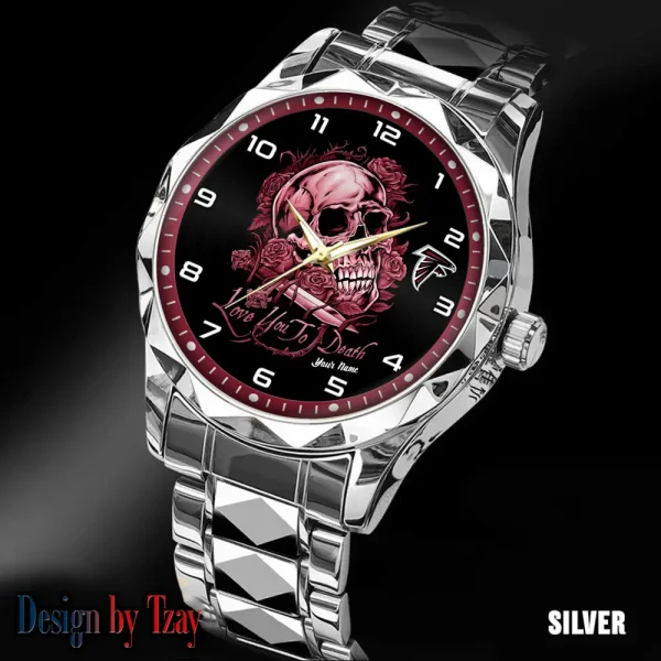 Atlanta Falcons Luxury Automatic Stainless Steel Business Waterproof Watches For Men's 2025 SPTDMW868 - Image 2