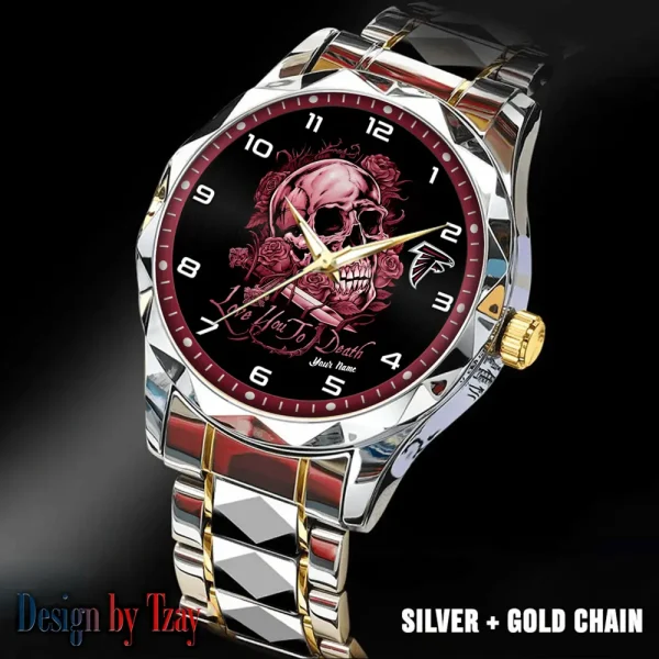 Atlanta Falcons Luxury Automatic Stainless Steel Business Waterproof Watches For Men's 2025 SPTDMW868 - Image 5