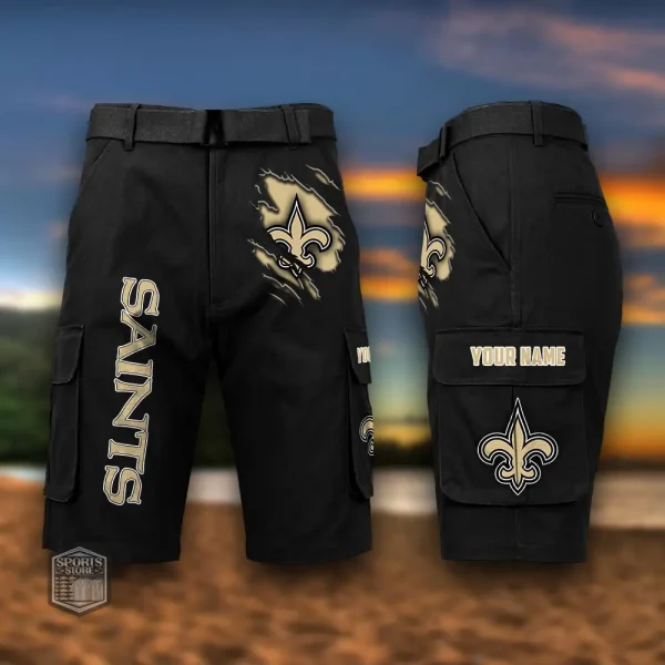 New Orleans Saints Men's Outdoor Sport Pants PURMC061 - Image 8