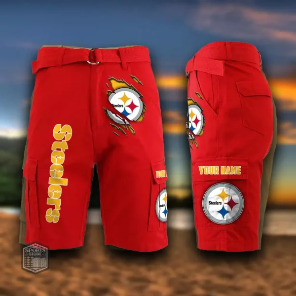Pittsburgh Steelers Men's Outdoor Sport Pants PURMC066 - Image 4