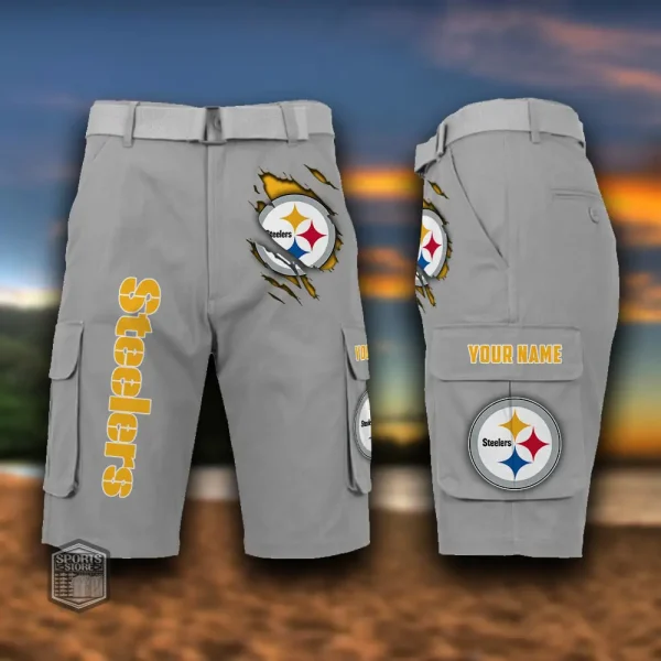 Pittsburgh Steelers Men's Outdoor Sport Pants PURMC066 - Image 5
