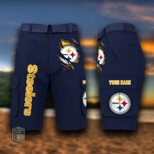 Pittsburgh Steelers Men's Outdoor Sport Pants PURMC066 - Image 7