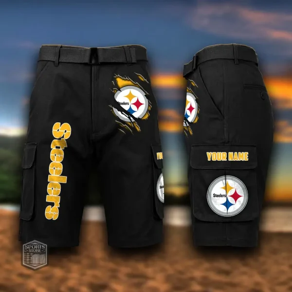 Pittsburgh Steelers Men's Outdoor Sport Pants PURMC066 - Image 8