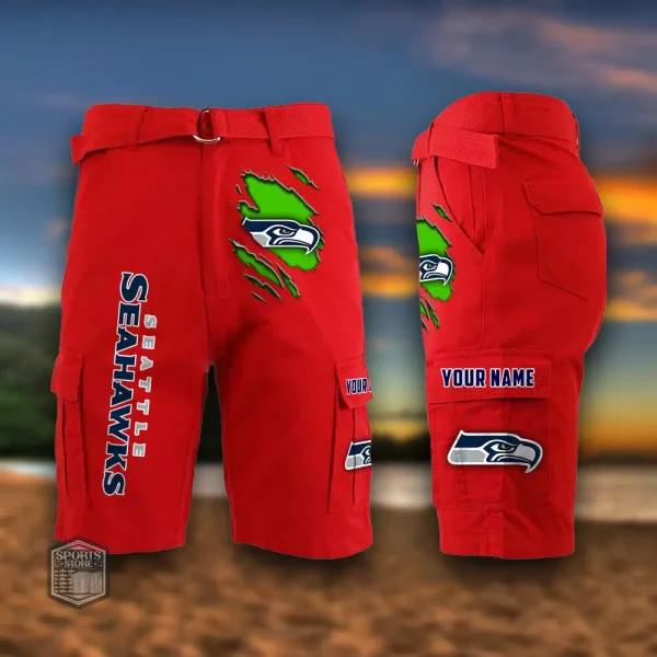 Seattle Seahawks Men's Outdoor Sport Pants PURMC068 - Image 4