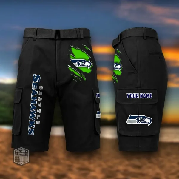 Seattle Seahawks Men's Outdoor Sport Pants PURMC068 - Image 8