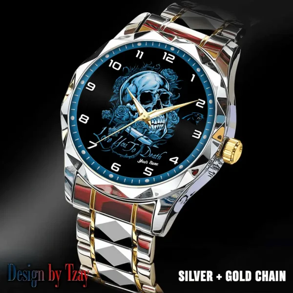 Carolina Panthers Luxury Automatic Stainless Steel Business Waterproof Watches For Men's 2025 SPTDMW871 - Image 5