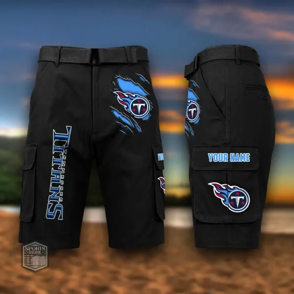 Tennessee Titans Men's Outdoor Sport Pants PURMC070 - Image 8
