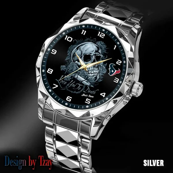 Houston Texans Luxury Automatic Stainless Steel Business Waterproof Watches For Men's 2025 SPTDMW879 - Image 3