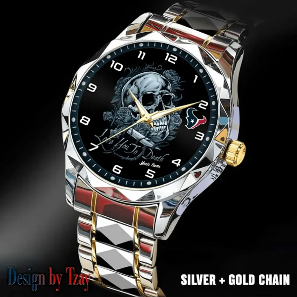 Houston Texans Luxury Automatic Stainless Steel Business Waterproof Watches For Men's 2025 SPTDMW879 - Image 5