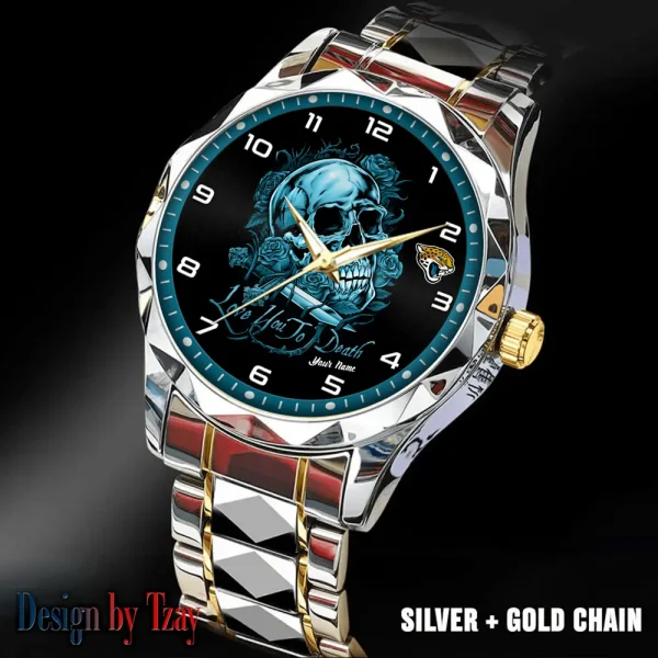Jacksonville Jaguars Luxury Automatic Stainless Steel Business Waterproof Watches For Men's 2025 SPTDMW881 - Image 3