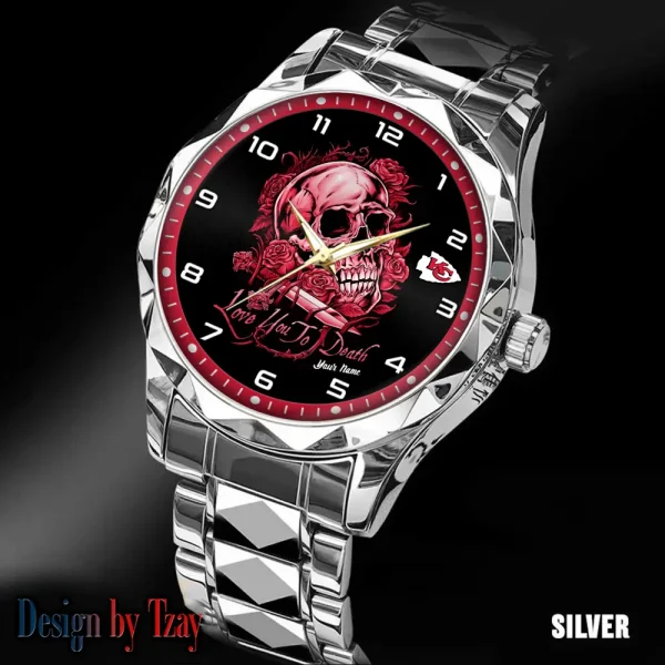 Kansas City Chiefs Luxury Automatic Stainless Steel Business Waterproof Watches For Men's 2025 SPTDMW882 - Image 2