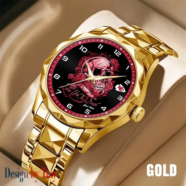 Kansas City Chiefs Luxury Automatic Stainless Steel Business Waterproof Watches For Men's 2025 SPTDMW882 - Image 4