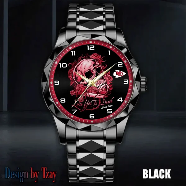 Kansas City Chiefs Luxury Automatic Stainless Steel Business Waterproof Watches For Men's 2025 SPTDMW882 - Image 5