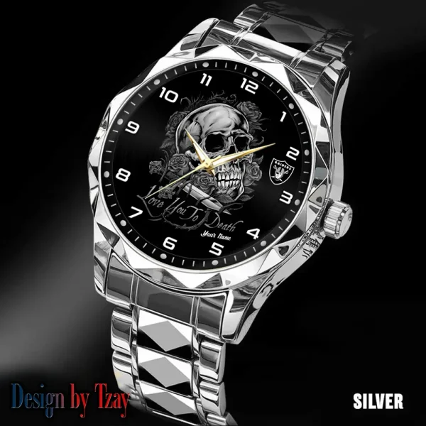 Las Vegas Raiders Luxury Automatic Stainless Steel Business Waterproof Watches For Men's 2025 SPTDMW883 - Image 2