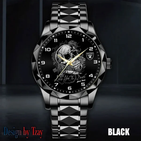 Las Vegas Raiders Luxury Automatic Stainless Steel Business Waterproof Watches For Men's 2025 SPTDMW883 - Image 5