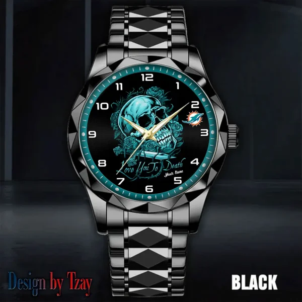 Miami Dolphins Luxury Automatic Stainless Steel Business Waterproof Watches For Men's 2025 SPTDMW886 - Image 4