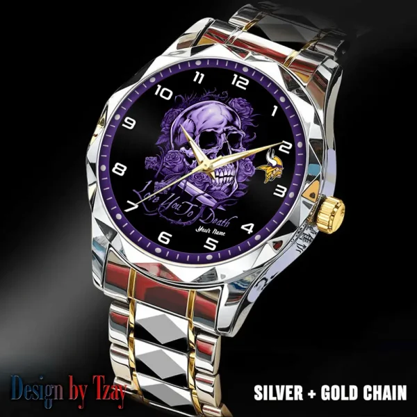 Minnesota Vikings Luxury Automatic Stainless Steel Business Waterproof Watches For Men's 2025 SPTDMW887 - Image 4