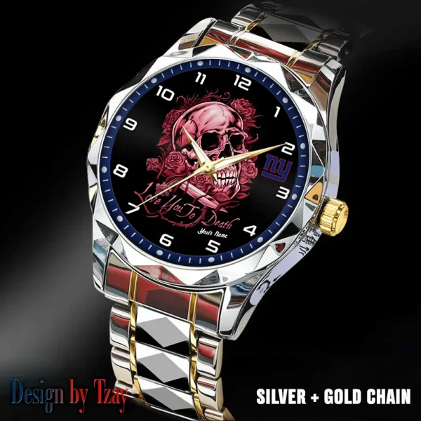 New York Giants Luxury Automatic Stainless Steel Business Waterproof Watches For Men's 2025 SPTDMW890 - Image 2