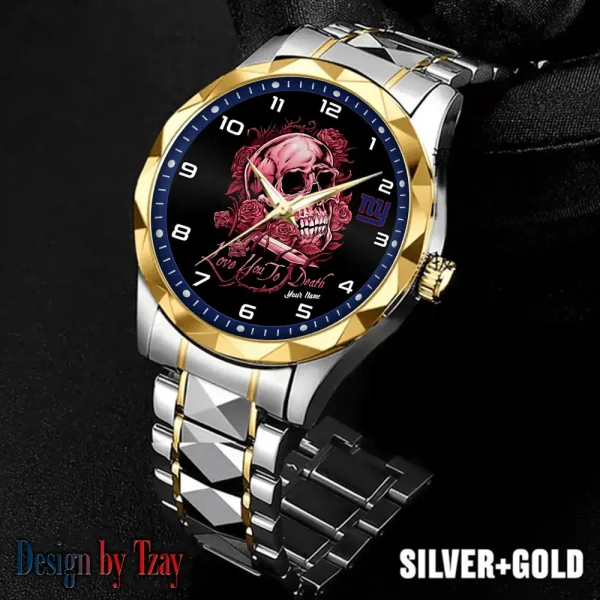 New York Giants Luxury Automatic Stainless Steel Business Waterproof Watches For Men's 2025 SPTDMW890