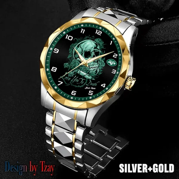 New York Jets Luxury Automatic Stainless Steel Business Waterproof Watches For Men's 2025 SPTDMW891