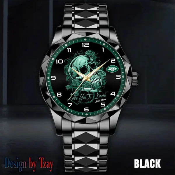 New York Jets Luxury Automatic Stainless Steel Business Waterproof Watches For Men's 2025 SPTDMW891 - Image 4