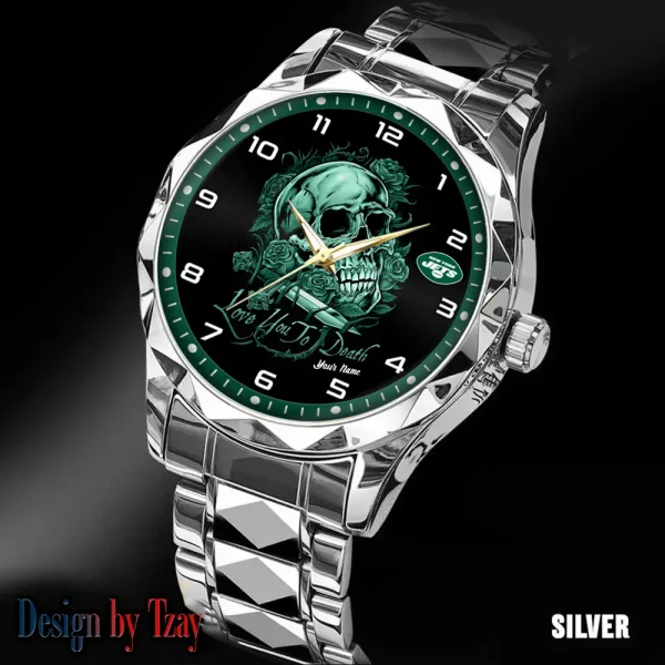 New York Jets Luxury Automatic Stainless Steel Business Waterproof Watches For Men's 2025 SPTDMW891 - Image 5