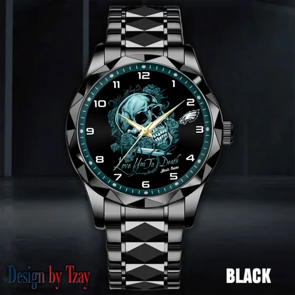 Philadelphia Eagles Luxury Automatic Stainless Steel Business Waterproof Watches For Men's 2025 SPTDMW892 - Image 3