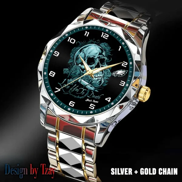 Philadelphia Eagles Luxury Automatic Stainless Steel Business Waterproof Watches For Men's 2025 SPTDMW892 - Image 4
