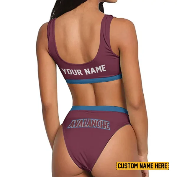 Colorado Avalanche Women's Sport Two-Piece Swimsuit New 2025 SPTSBNS027 - Image 2