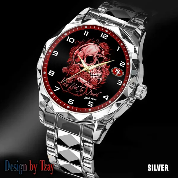 San Francisco 49ers Luxury Automatic Stainless Steel Business Waterproof Watches For Men's 2025 SPTDMW894 - Image 3