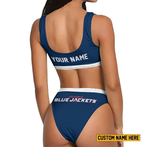 Columbus Blue Jackets Women's Sport Two-Piece Swimsuit New 2025 SPTSBNS028 - Image 2