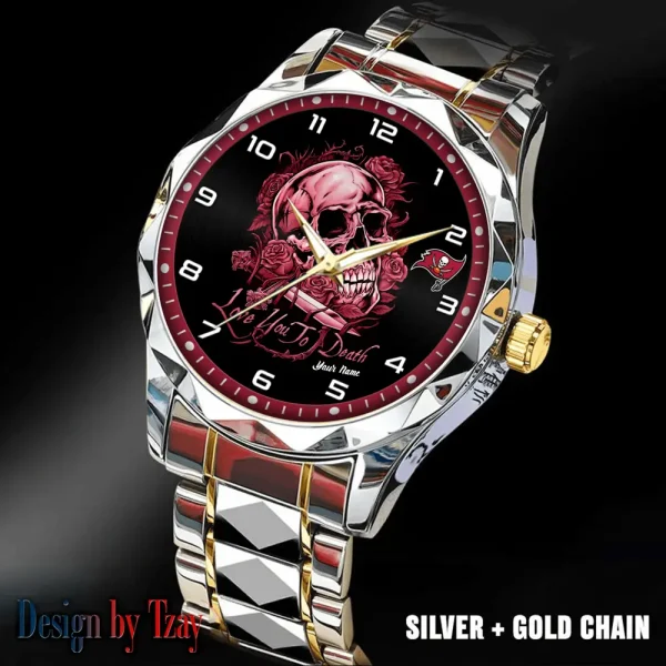 Tampa Bay Buccaneers Luxury Automatic Stainless Steel Business Waterproof Watches For Men's 2025 SPTDMW896 - Image 2