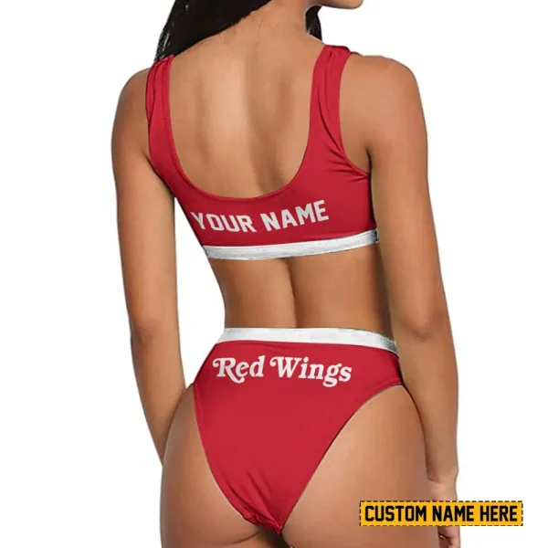 Detroit Red Wings Women's Sport Two-Piece Swimsuit New 2025 SPTSBNS030 - Image 2