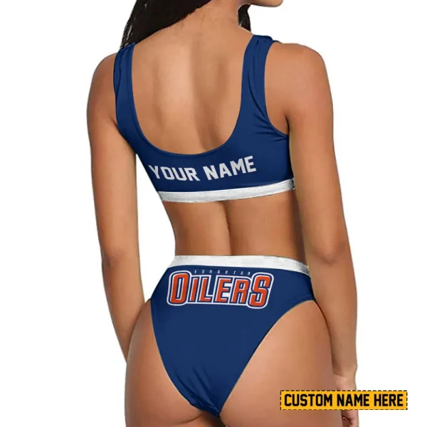 Edmonton Oilers Women's Sport Two-Piece Swimsuit New 2025 SPTSBNS031 - Image 2