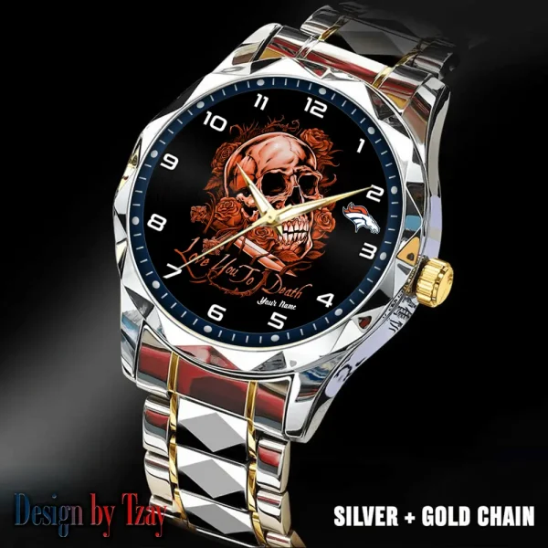 Denver Broncos Luxury Automatic Stainless Steel Business Waterproof Watches For Men's 2025 SPTDMW876