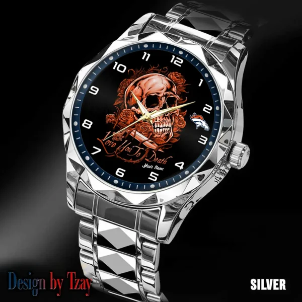 Denver Broncos Luxury Automatic Stainless Steel Business Waterproof Watches For Men's 2025 SPTDMW876 - Image 4