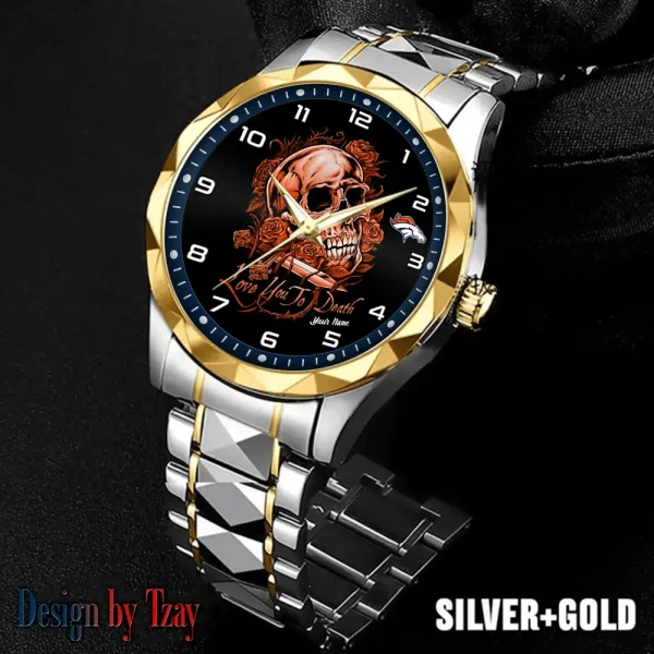 Denver Broncos Luxury Automatic Stainless Steel Business Waterproof Watches For Men's 2025 SPTDMW876 - Image 5