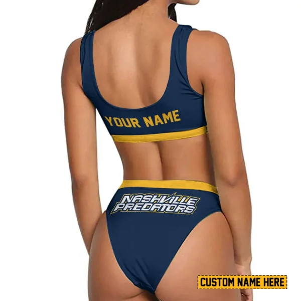 Nashville Predators Women's Sport Two-Piece Swimsuit New 2025 SPTSBNS036 - Image 2