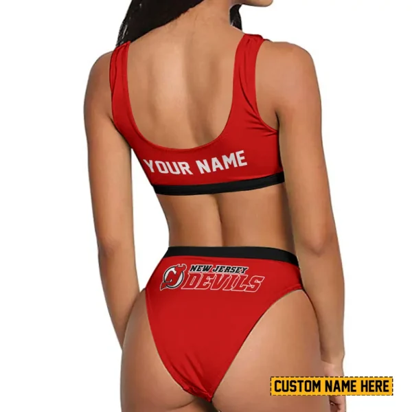 New Jersey Devils Women's Sport Two-Piece Swimsuit New 2025 SPTSBNS037 - Image 2