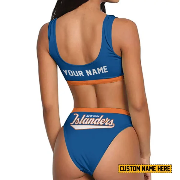 New York Islanders Women's Sport Two-Piece Swimsuit New 2025 SPTSBNS038 - Image 2