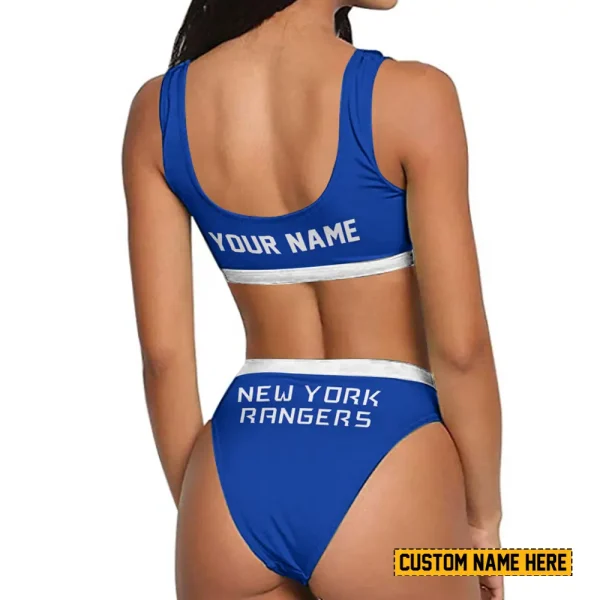New York Rangers Women's Sport Two-Piece Swimsuit New 2025 SPTSBNS039 - Image 2