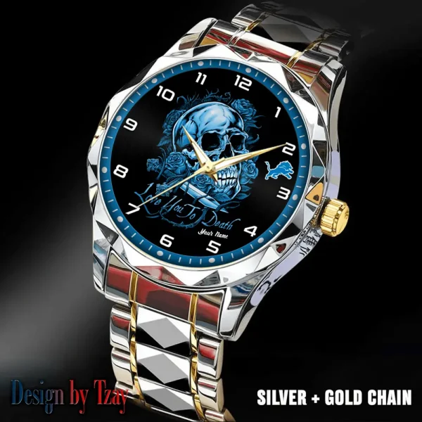 Detroit Lions Luxury Automatic Stainless Steel Business Waterproof Watches For Men's 2025 SPTDMW877 - Image 5