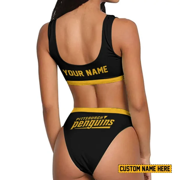 Pittsburgh Penguins Women's Sport Two-Piece Swimsuit New 2025 SPTSBNS042 - Image 2