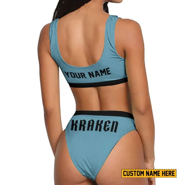 Seattle Kraken Women's Sport Two-Piece Swimsuit New 2025 SPTSBNS044 - Image 2
